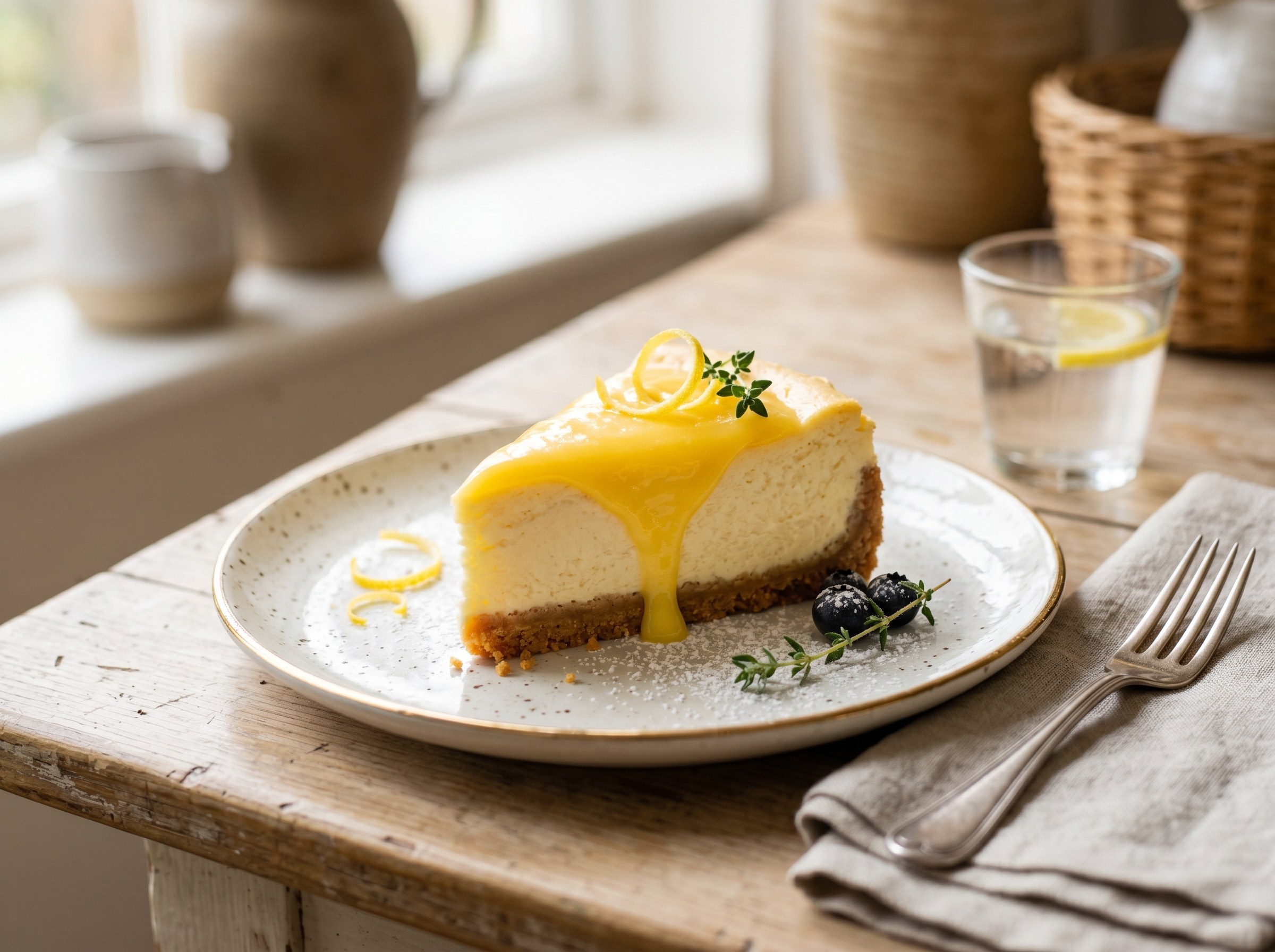 Lemon curd cheesecake