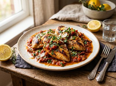 Lemon and garlic chicken