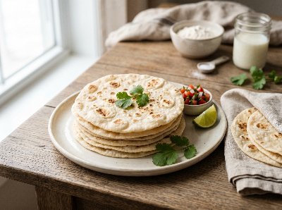 Texas style flour tortillas