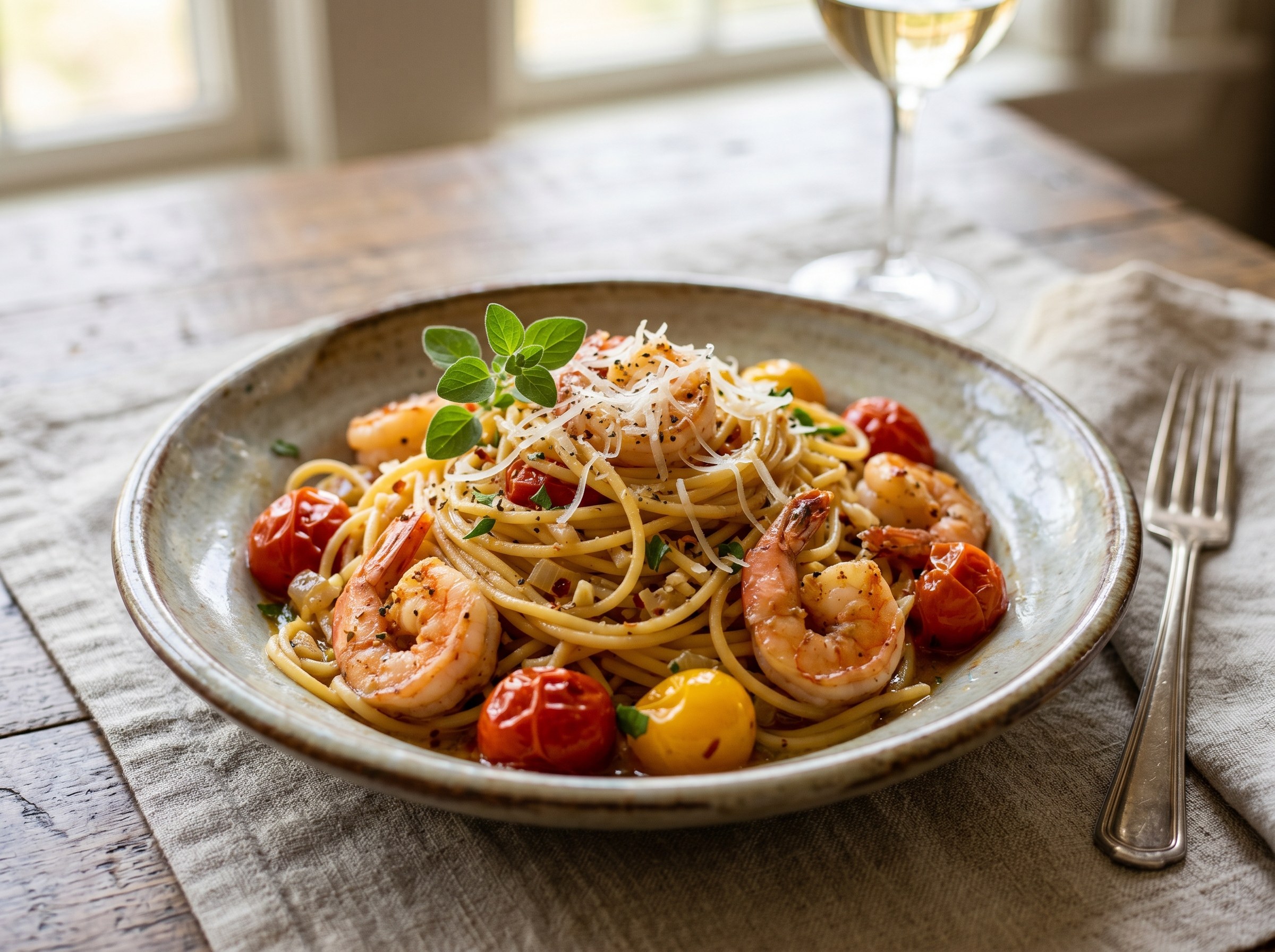 The best pasta with shrimp