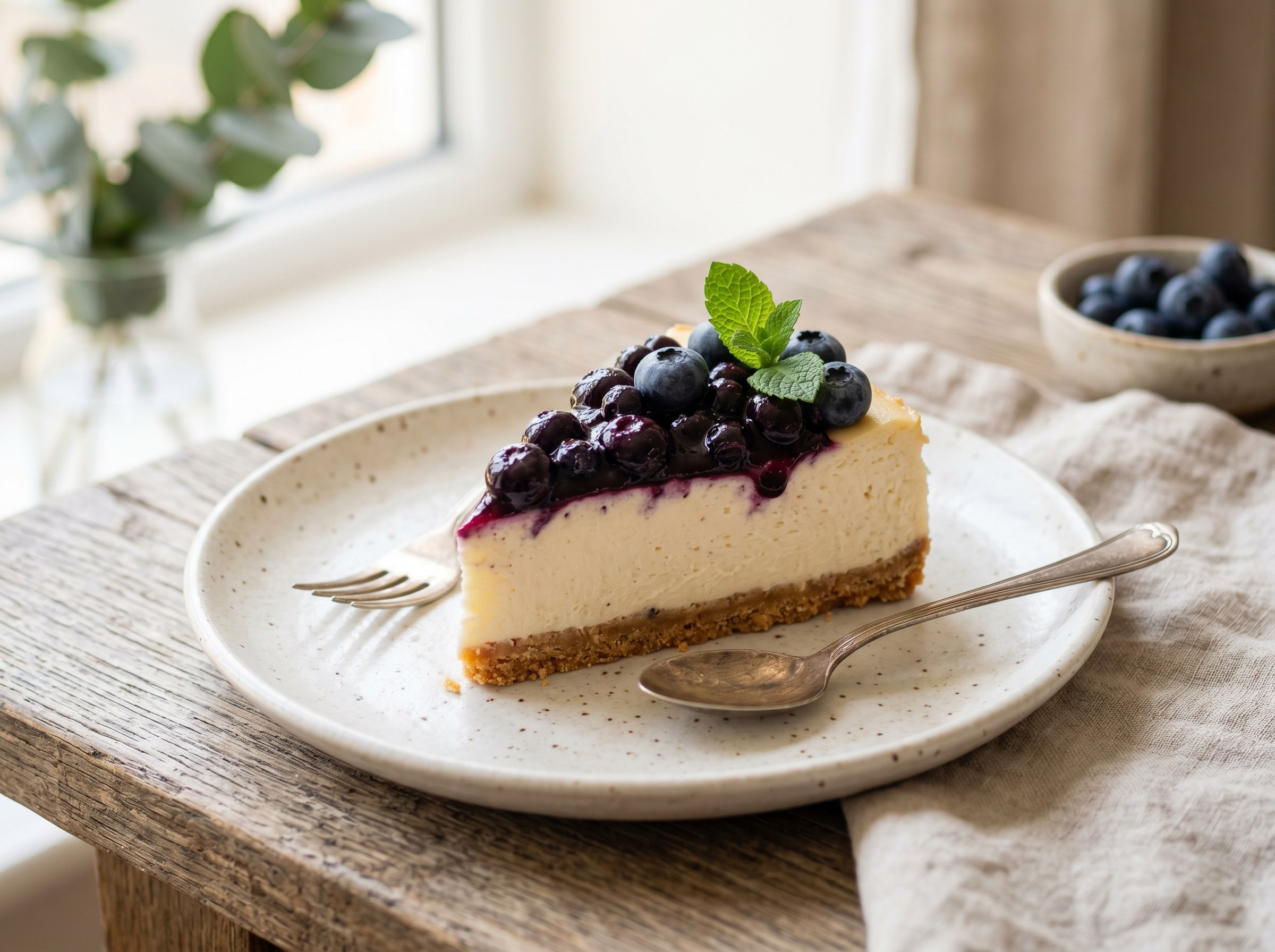 Blueberry cheesecake
