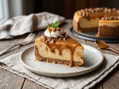 Butterscotch caramel cheesecake