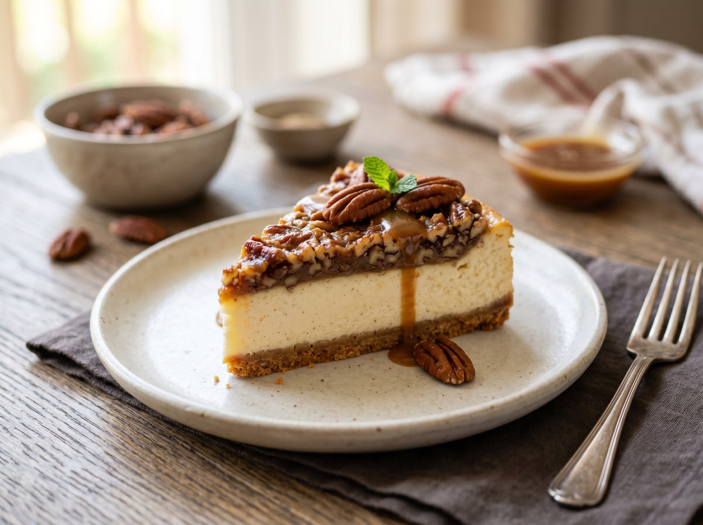 Pecan pie cheesecake