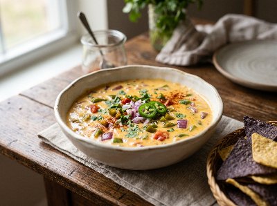 Chile con queso (cheese and chili dip)