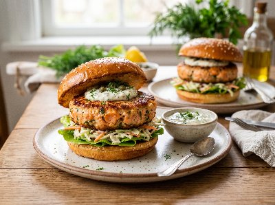 Salmon burgers