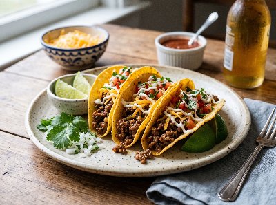 Easy ground beef tacos