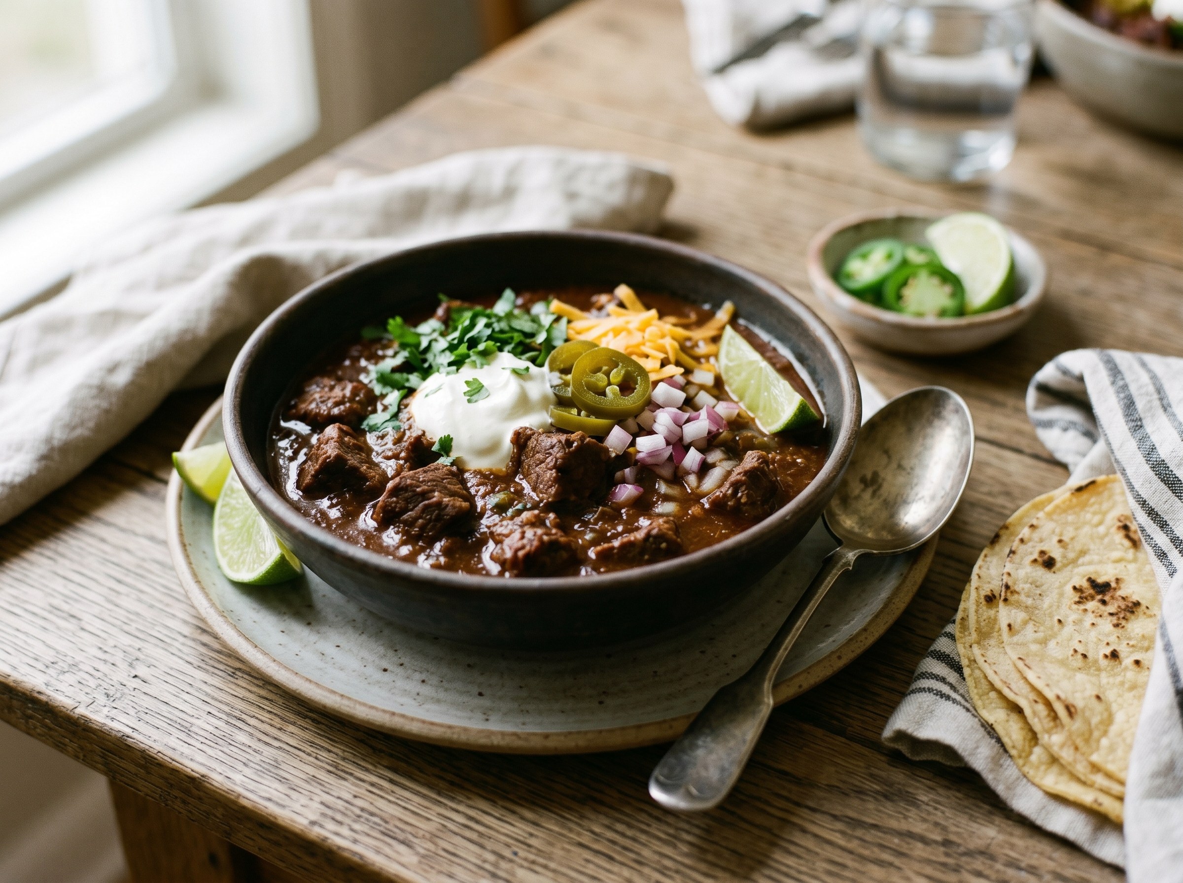 Traditional Texas beef chili