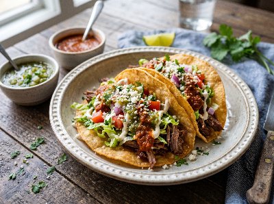 Crispy fried beef tacos