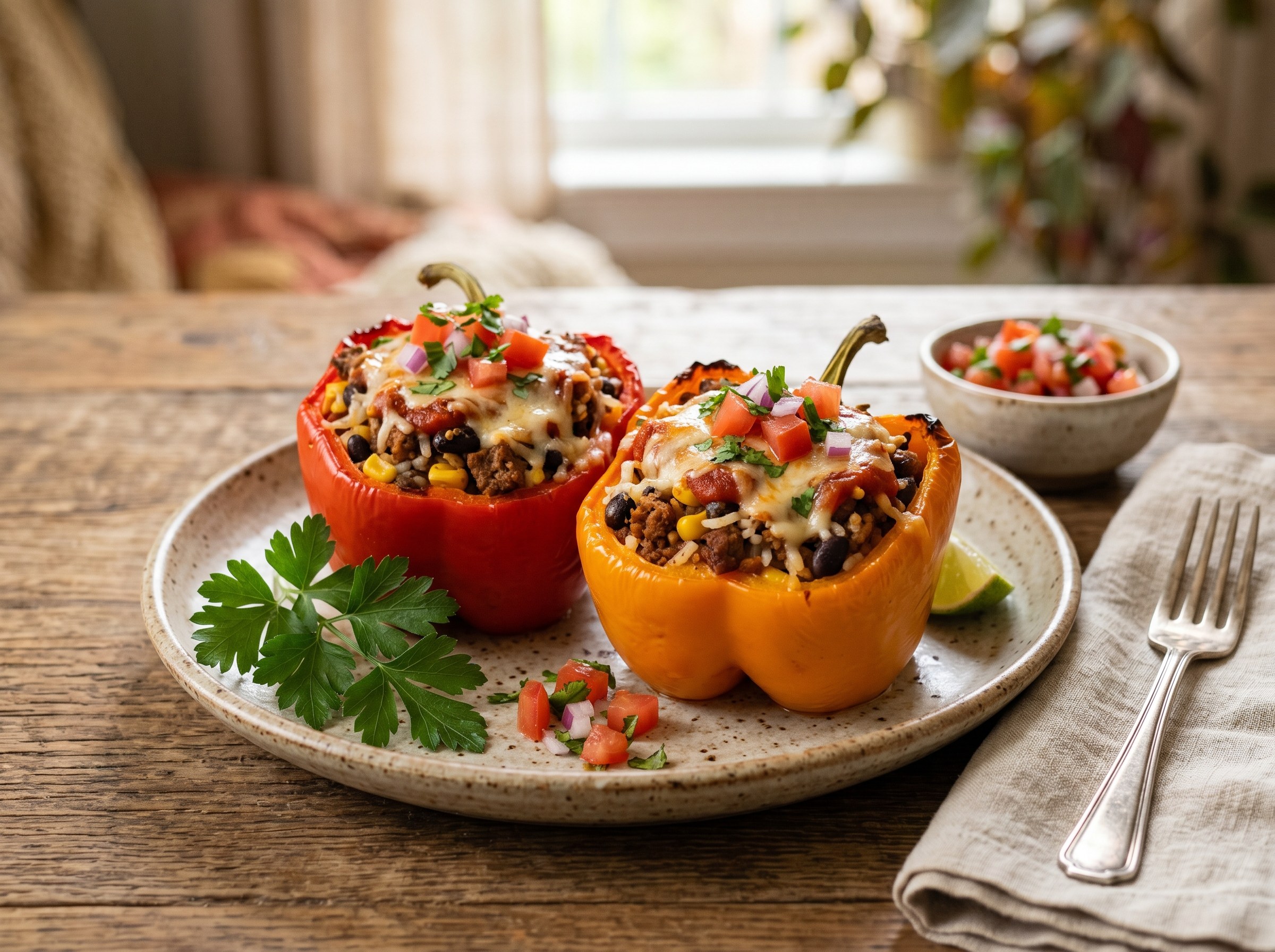 Stuffed bell peppers