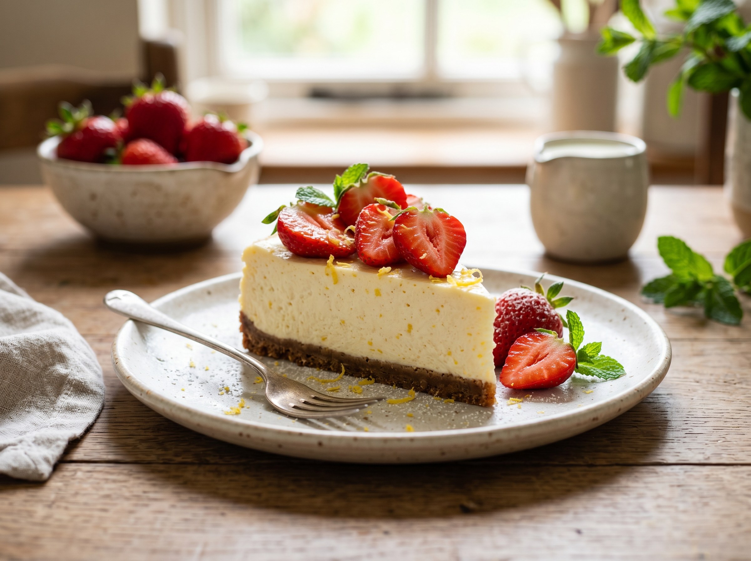 Lemon cheesecake