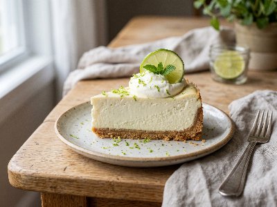 Basic lime cheesecake