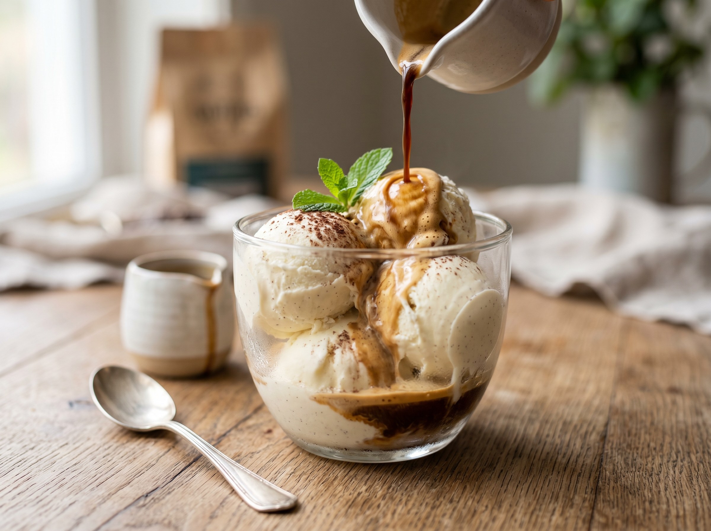 Vanilla affogato