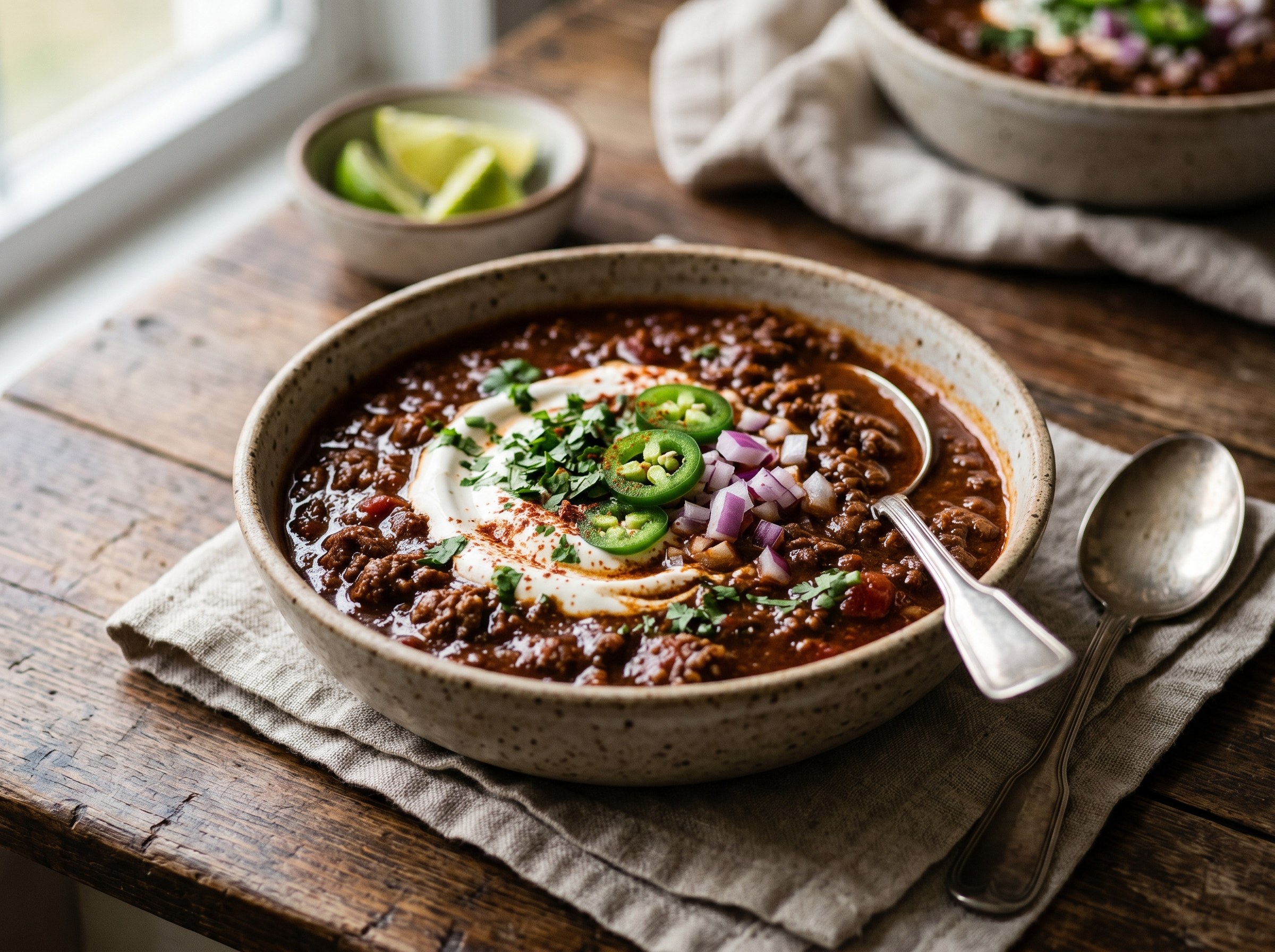 Simple beef chili (no beans, just beef)