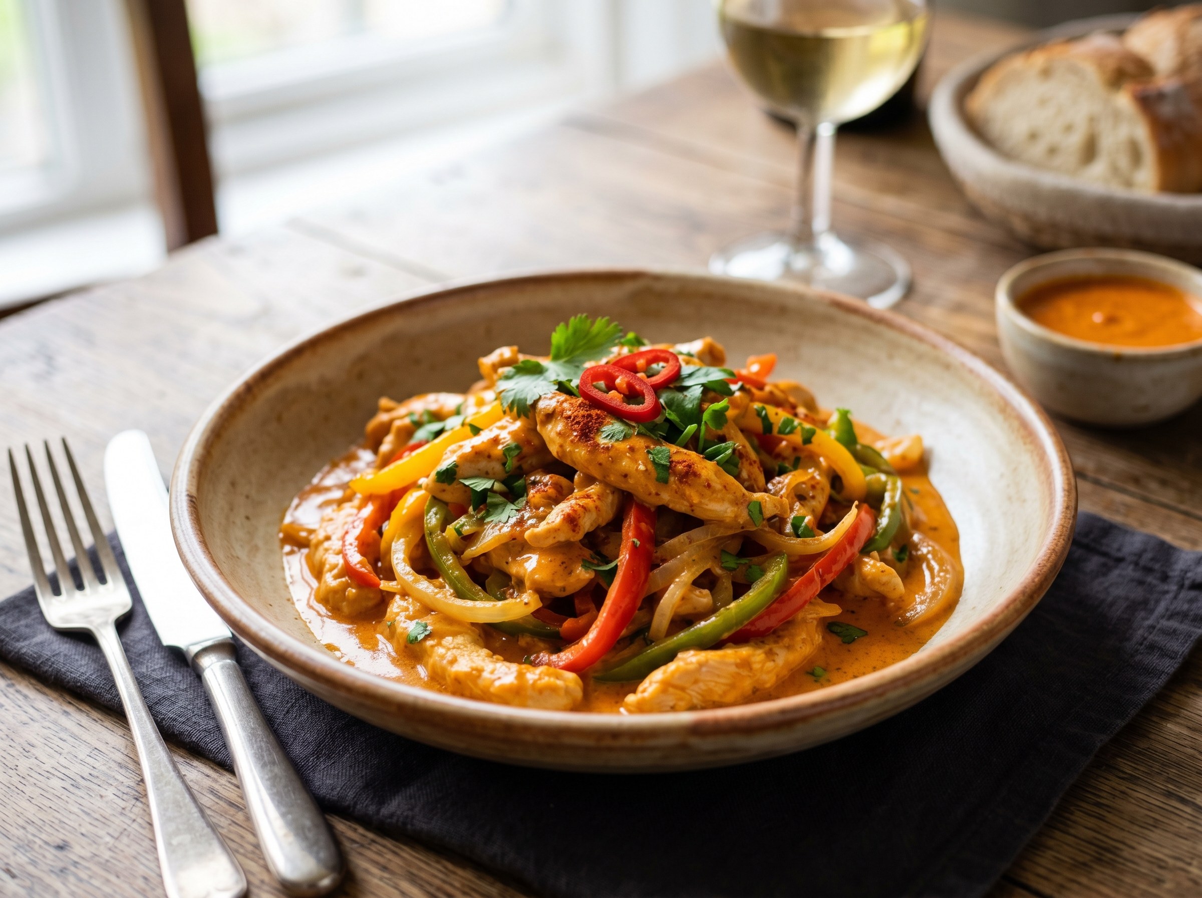Hot and creamy Peri Peri chicken strips